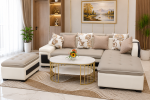 SOFA GÓC BỌC DA PHỐI MÀU GD002 - Ảnh 2