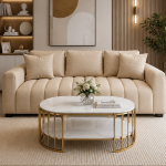 SOFA BĂNG NỈ NỆM CHIA RÃNH BN001