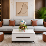 SOFA BĂNG PHỐI 2 MÀU DA