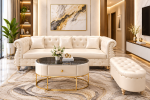 SOFA TÂN CỔ ĐIỂN BỌC DA THIẾT KẾ ĐƠN GIẢN ĐÔN TỰ CHỌN