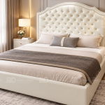 GIƯỜNG NGỦ BỌC DA GIẬT CÚC VIỀN ĐINH G011